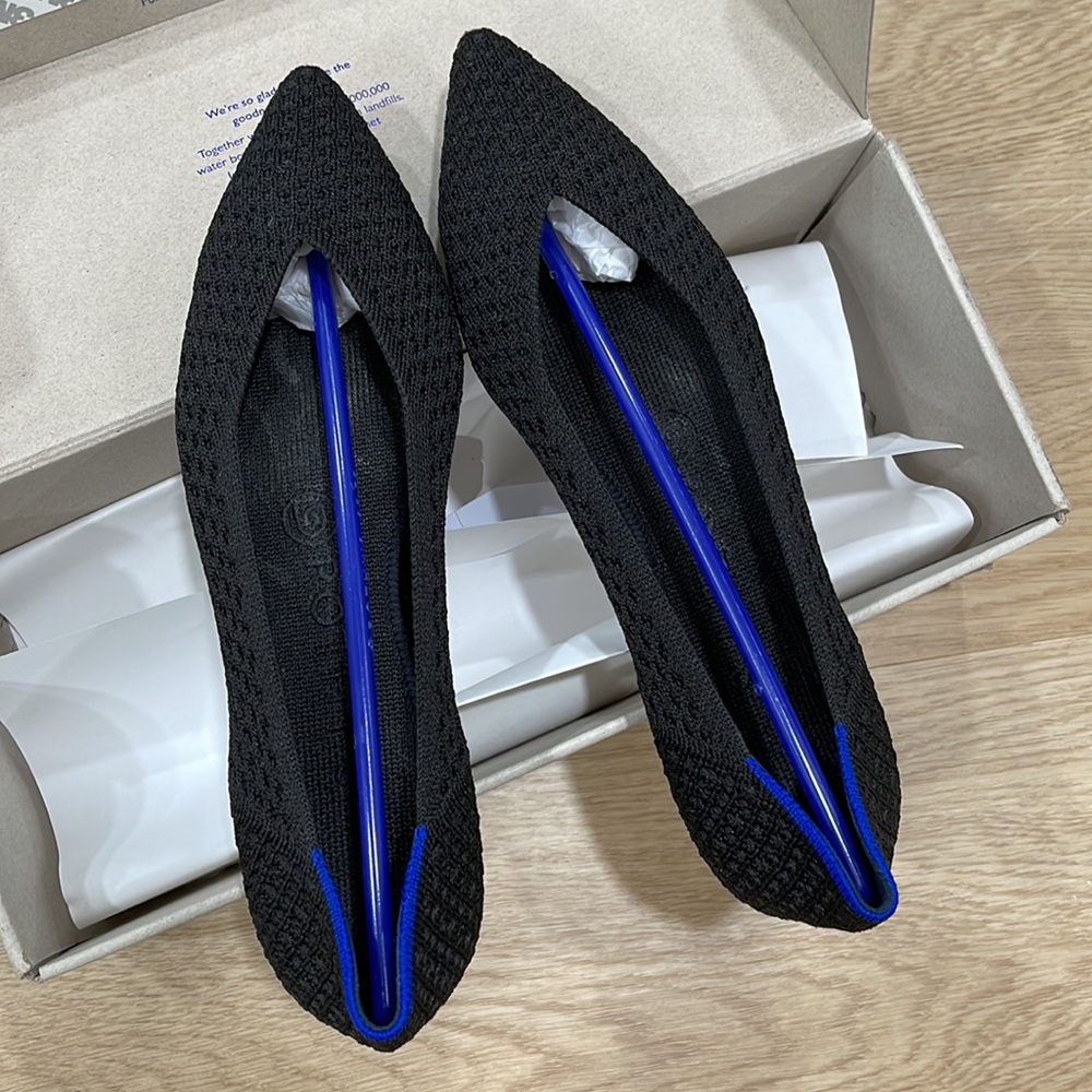 Rothy Black Solid The Point Flats - image 4